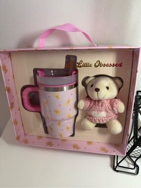 Cream Bear and Mug & Plush Set